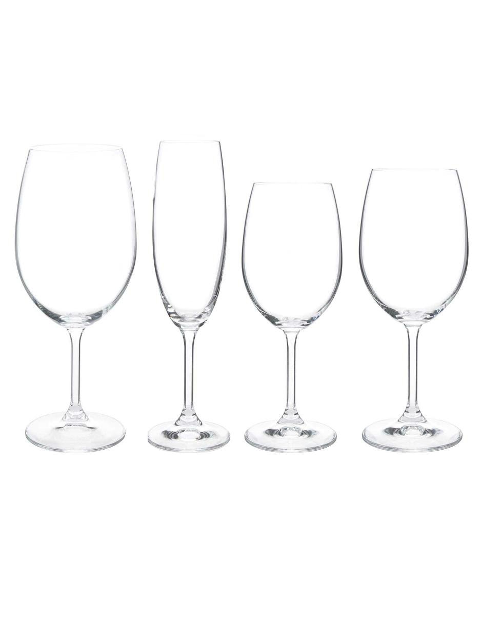 Set de copas universal Bohemia de vidrio 24 piezas Set de copas universal Bohemia de vidrio 24 piezas
