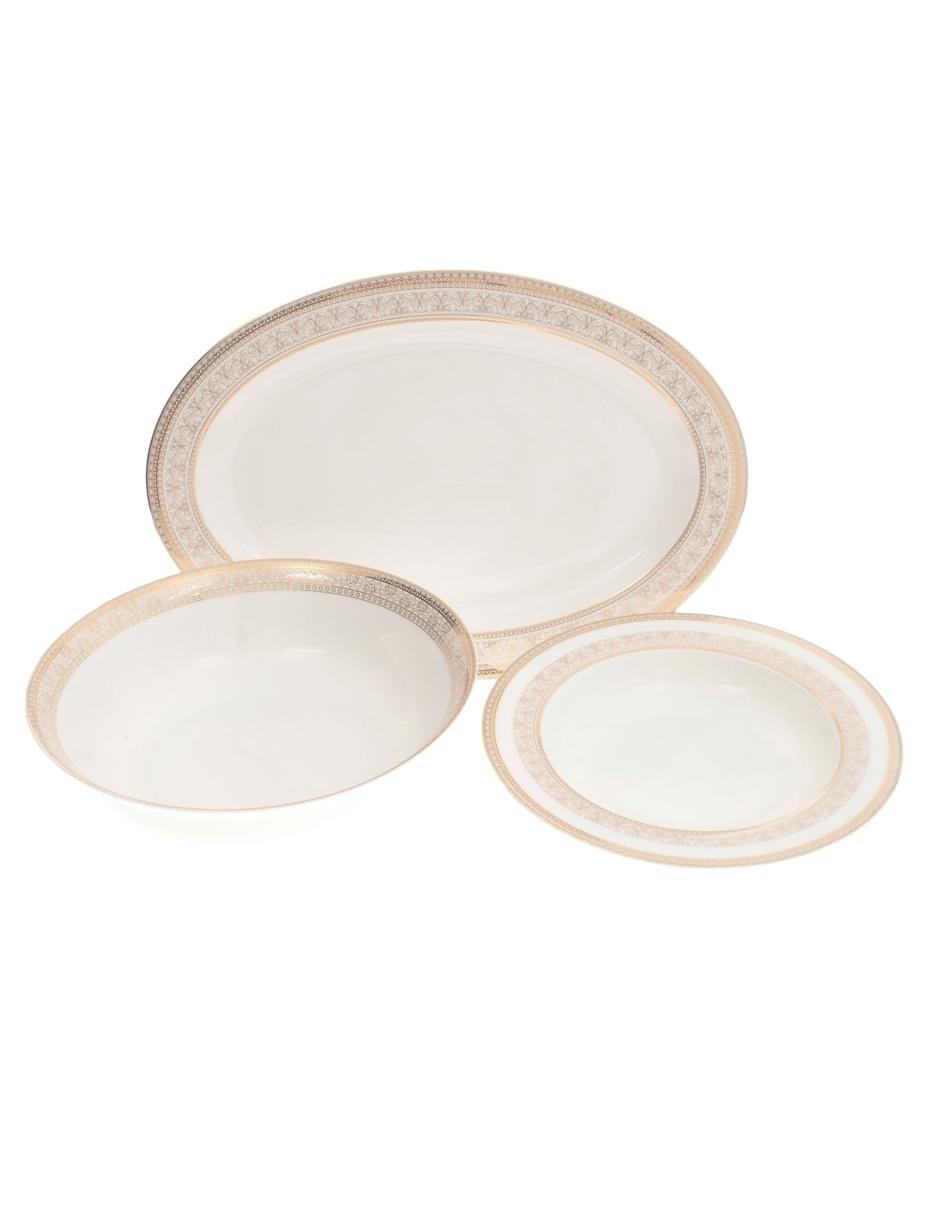 Vajilla cerrada Köstlich Marchesa de porcelana para 12 personas