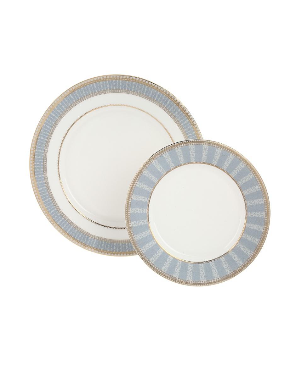 Vajilla cerrada Köstlich Blue Jasmine de porcelana para 12 personas
