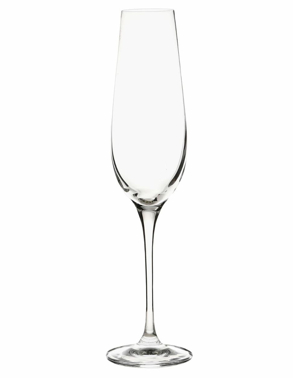Copa para champán de vidrio