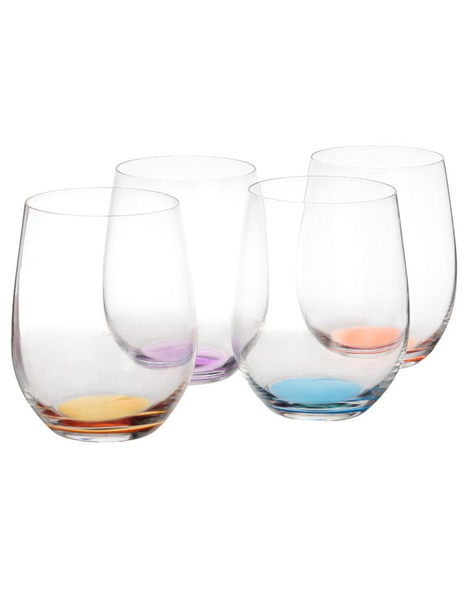 Set de vasos para agua de cristal con 4 piezas