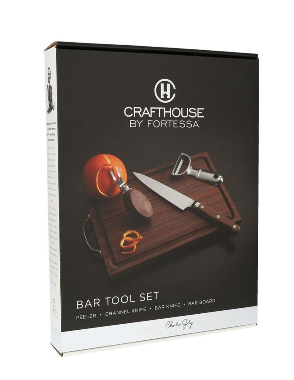 Set bar de metal y madera