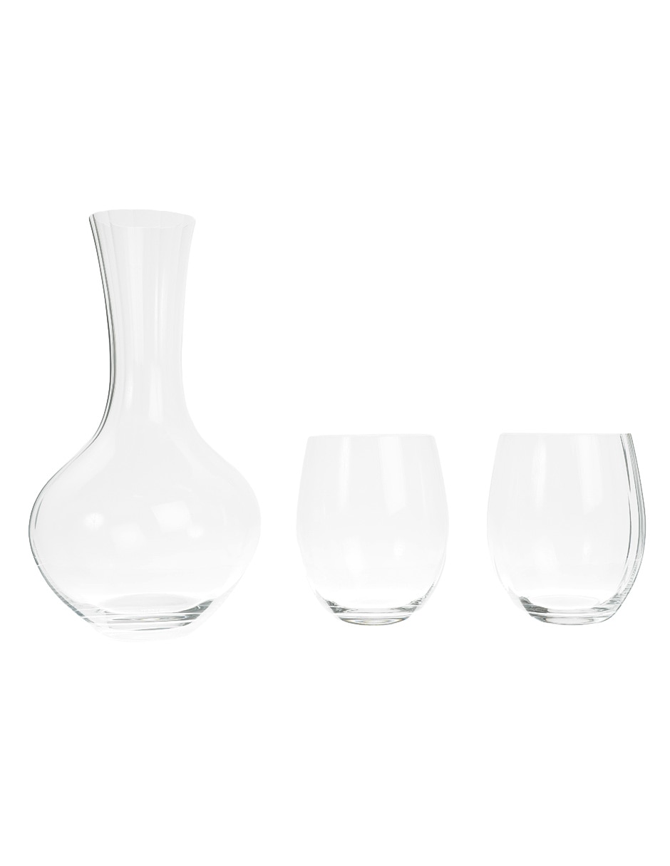 Set jarra y vasos de cristal