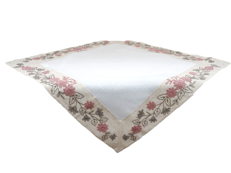 Mantel cuadrado de lino Carlota