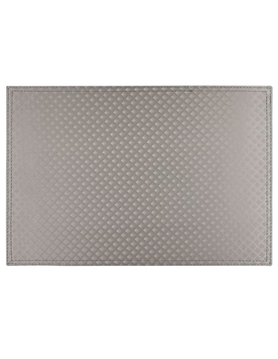 Mantel individual rectangular de ratán pvc N Narrative