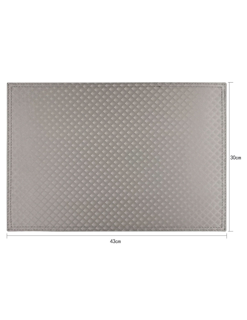 Mantel individual rectangular de ratán pvc N Narrative