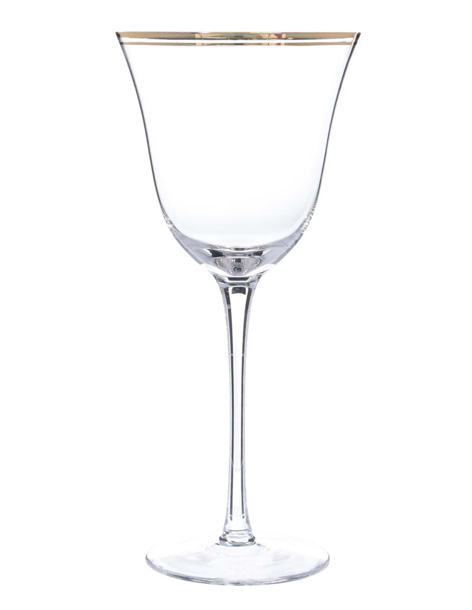 Copa para vino blanco Xmas Gold de cristal