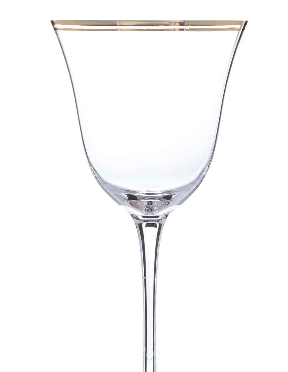 Copa para vino blanco Xmas Gold de cristal