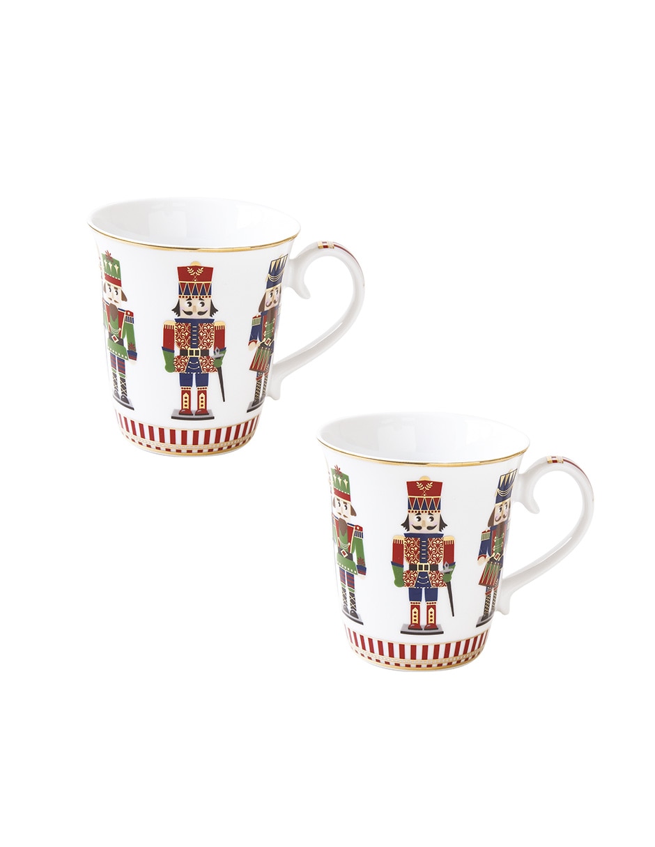 Set de tazas clásica Nutcracker 2 piezas