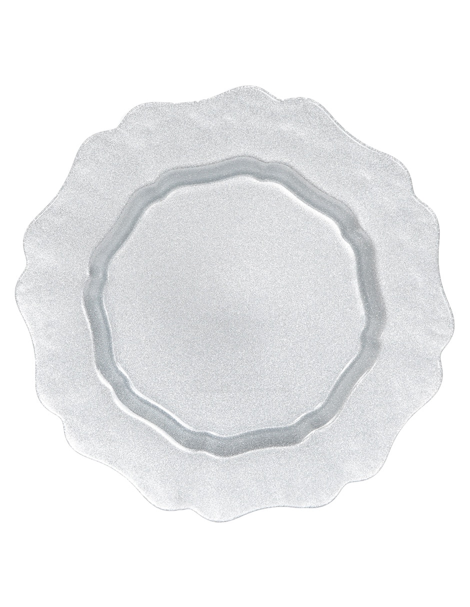 Plato base N Narrative Ginger Glitter de vidrio