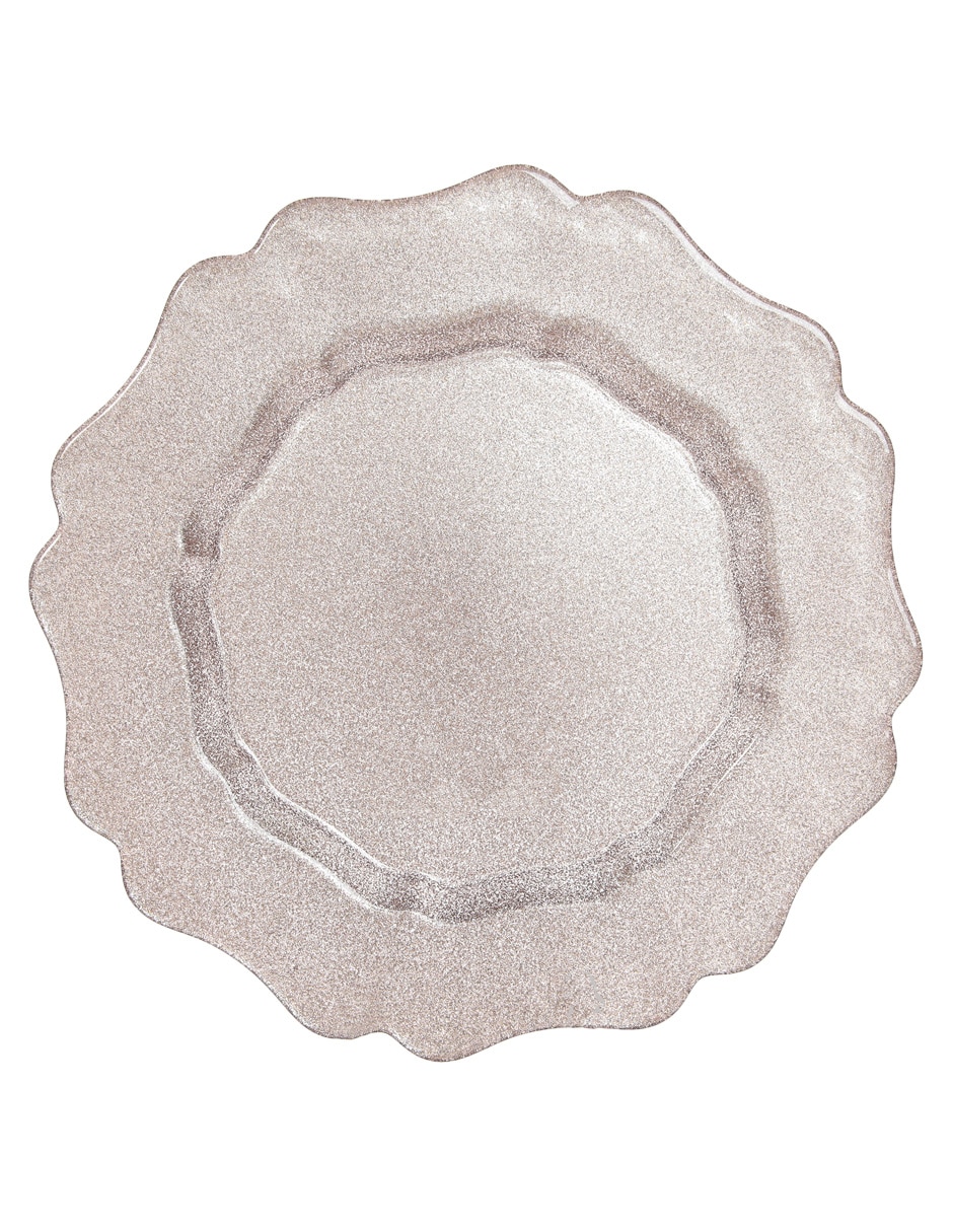 Plato base Ginger Glitter de vidrio 2