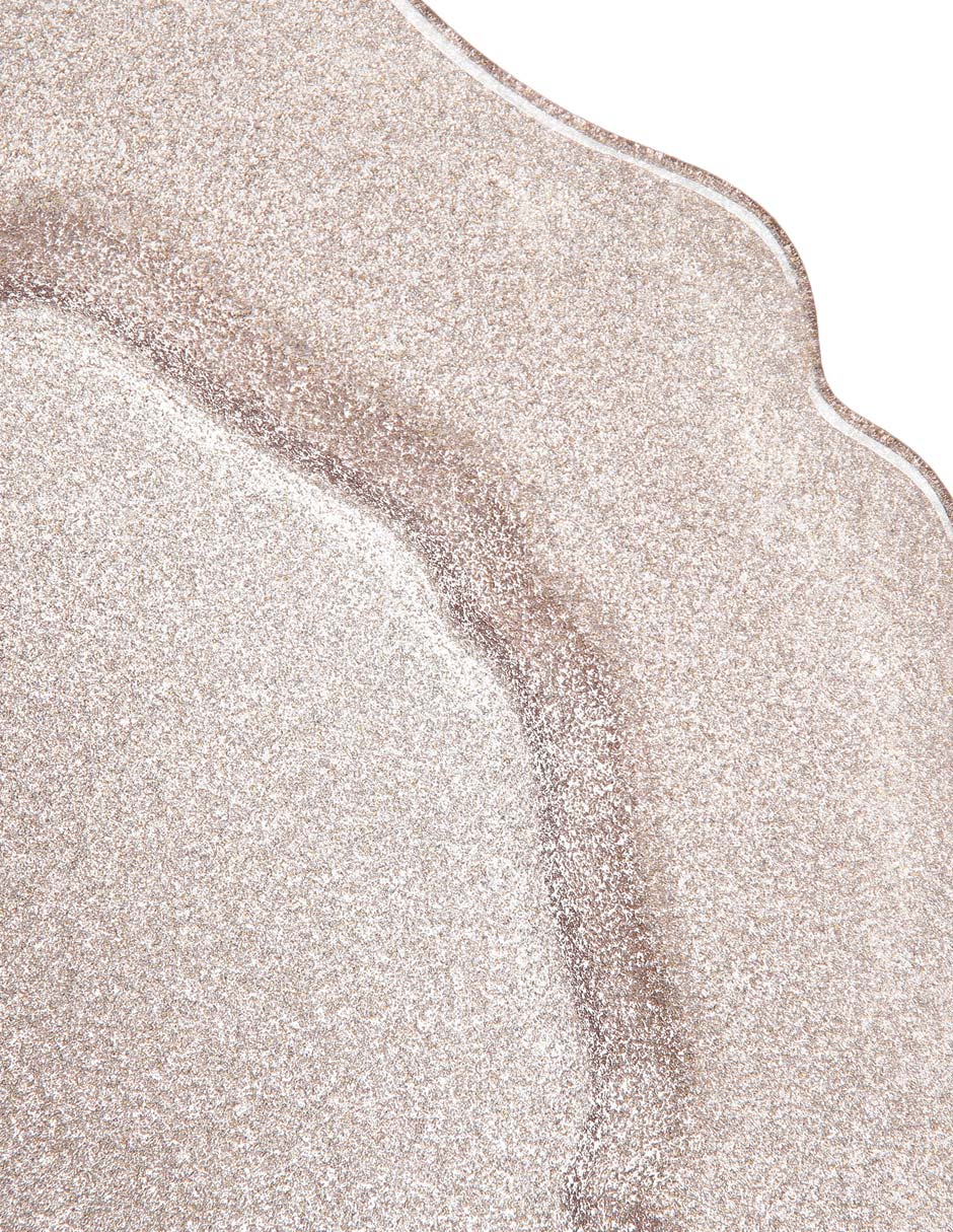 Plato base Ginger Glitter de vidrio 3