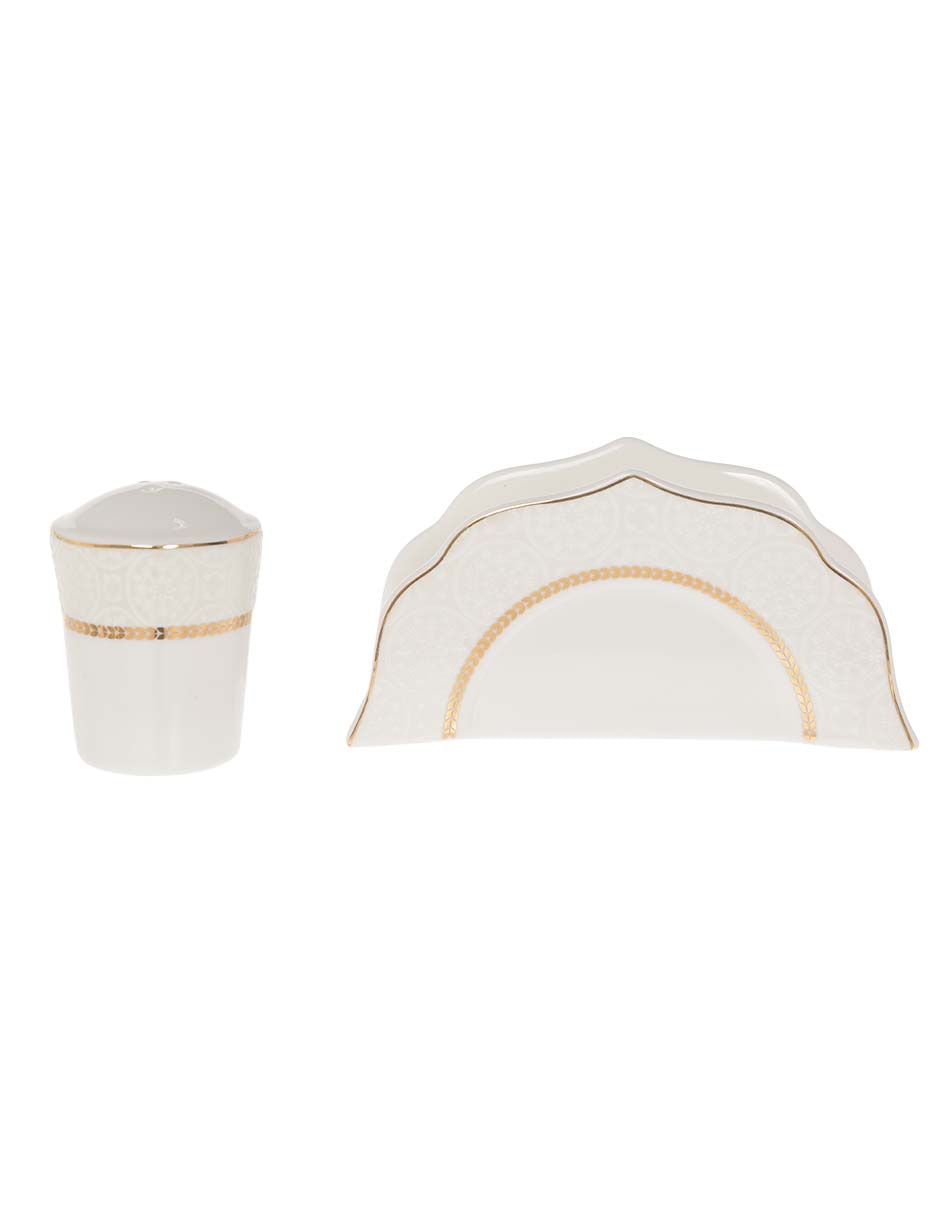 Vajilla Daphne de porcelana para 12 personas