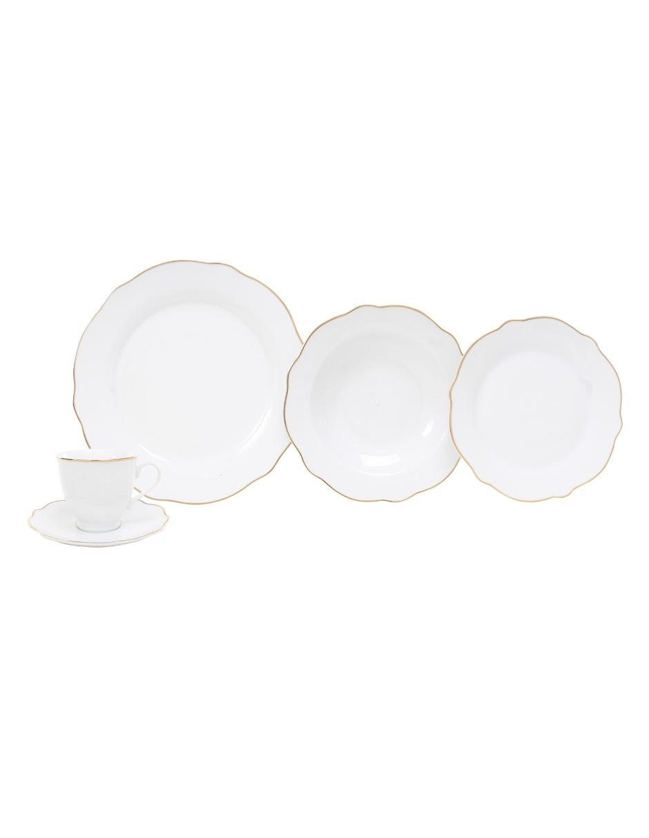 Vajilla Elvia De Porcelana Para 4 Personas 2