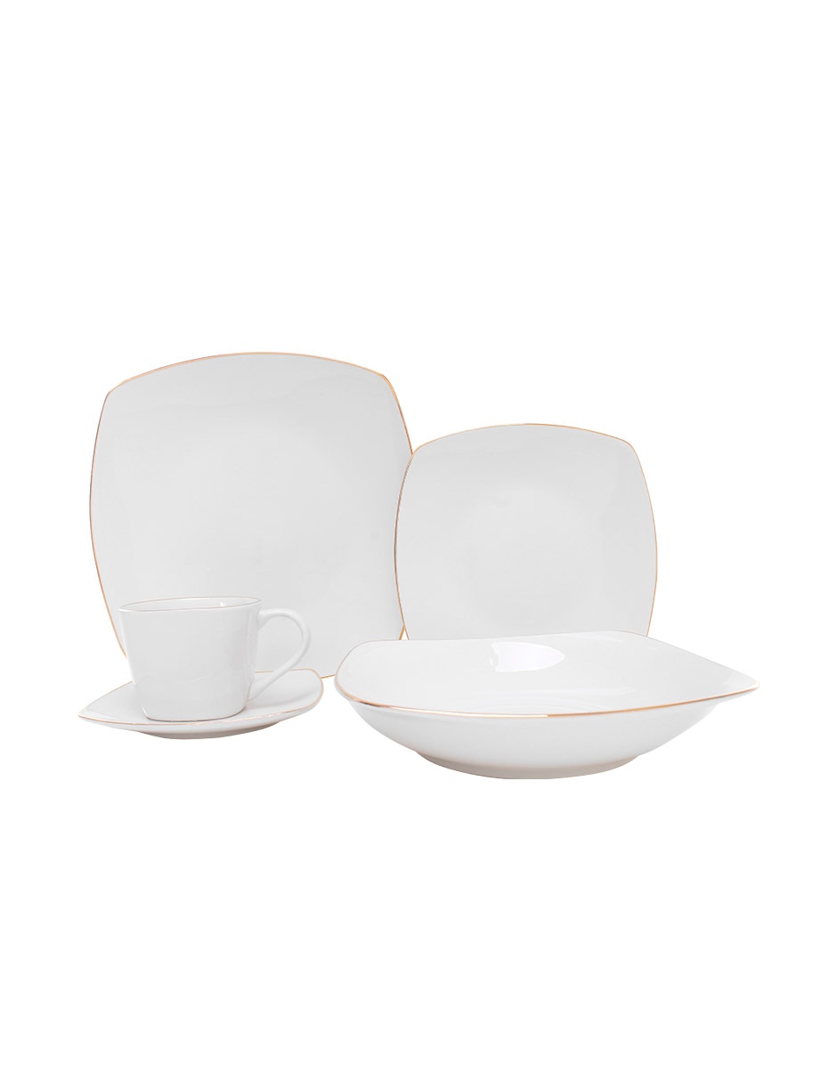 Vajilla Crown Baccara Kerry de porcelana para 4 personas