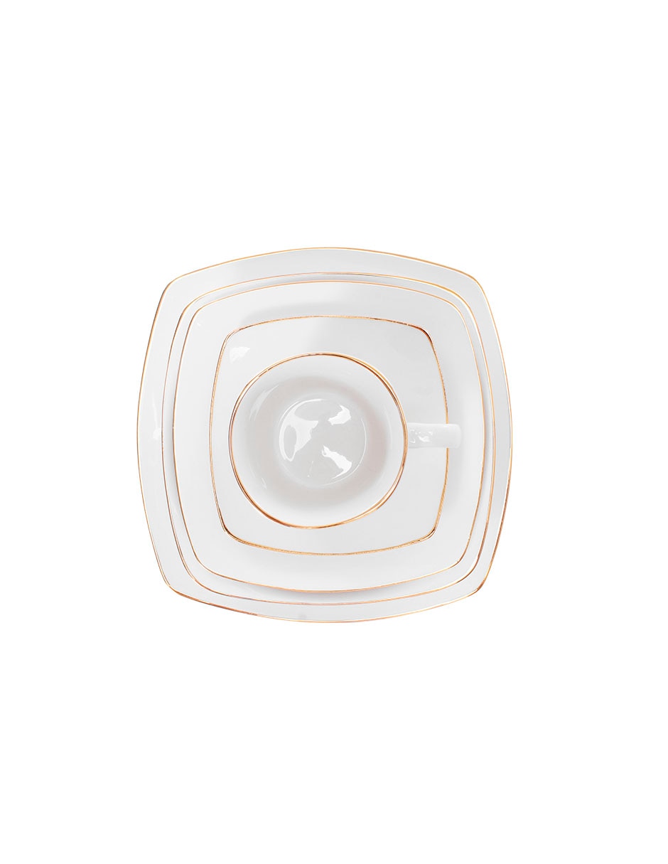Vajilla Crown Baccara Kerry de porcelana para 4 personas