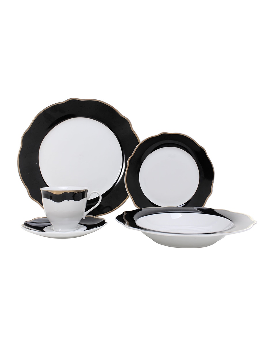 Vajilla cerrada constanza de porcelana para 4 personas Vajilla cerrada constanza de porcelana para 4 personas