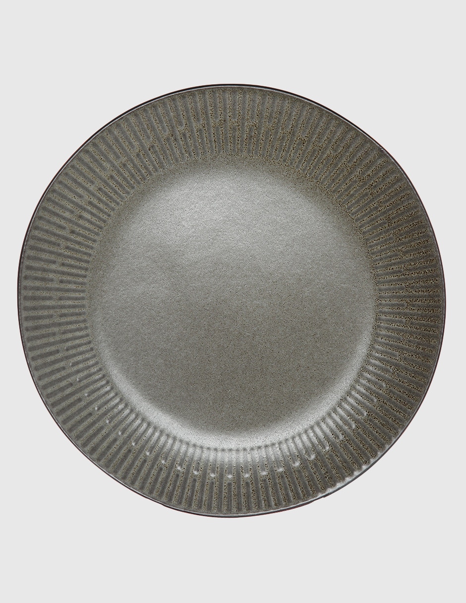 Plato postre Stone de porcelana