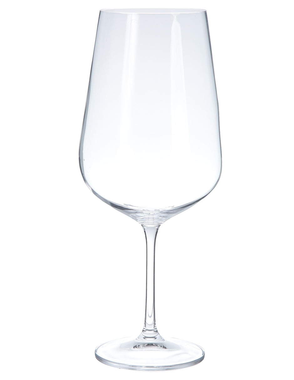 Set de copas para vino tinto Bohemia de cristal 6 piezas