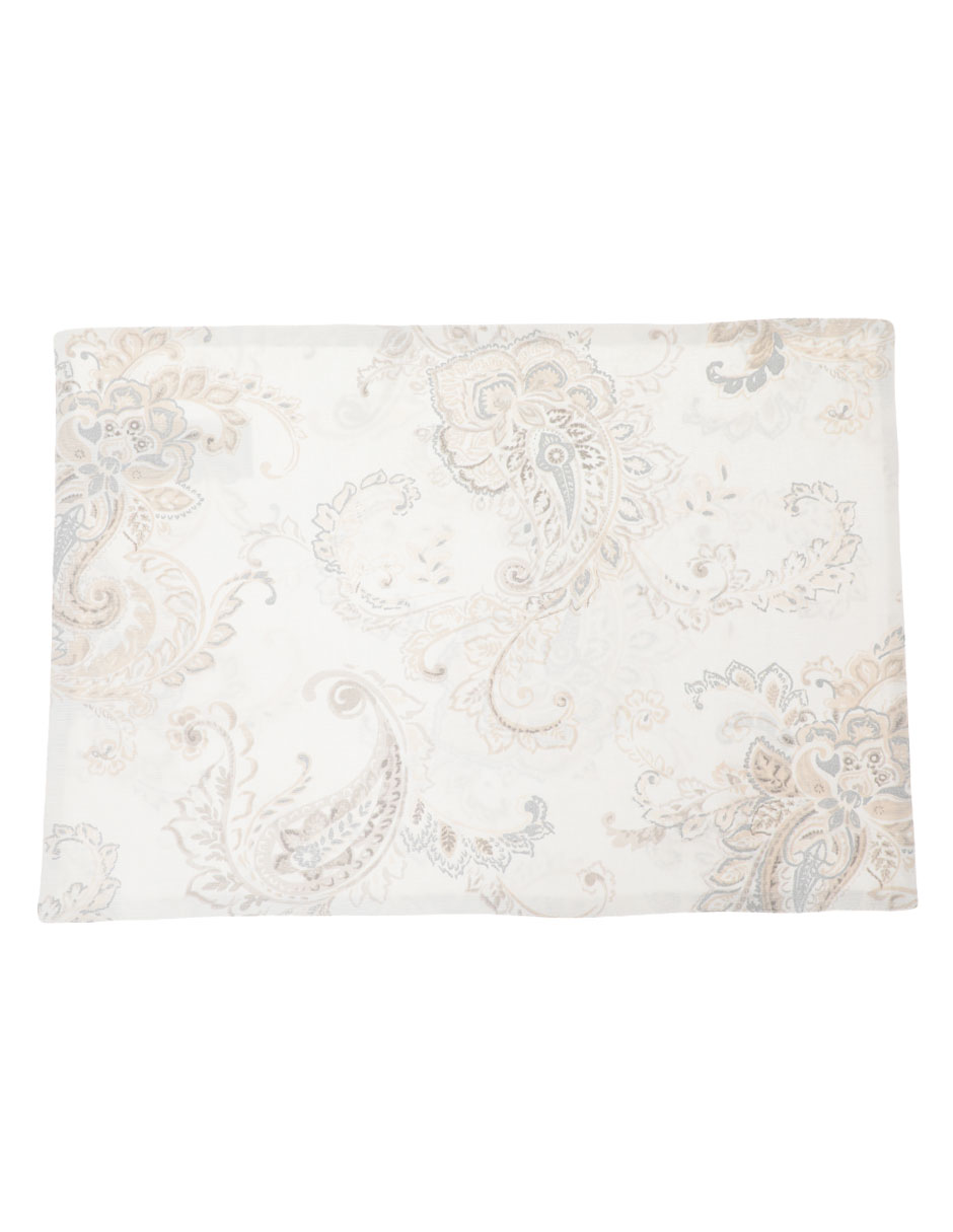 Mantel individual rectangular de algodón Aster Ensueño