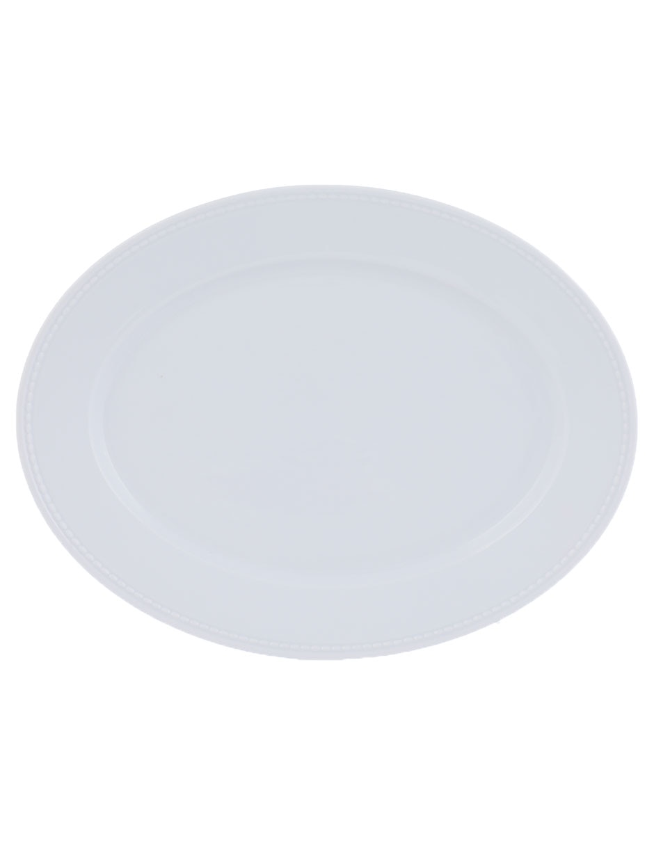Platón Perla White de porcelana 2