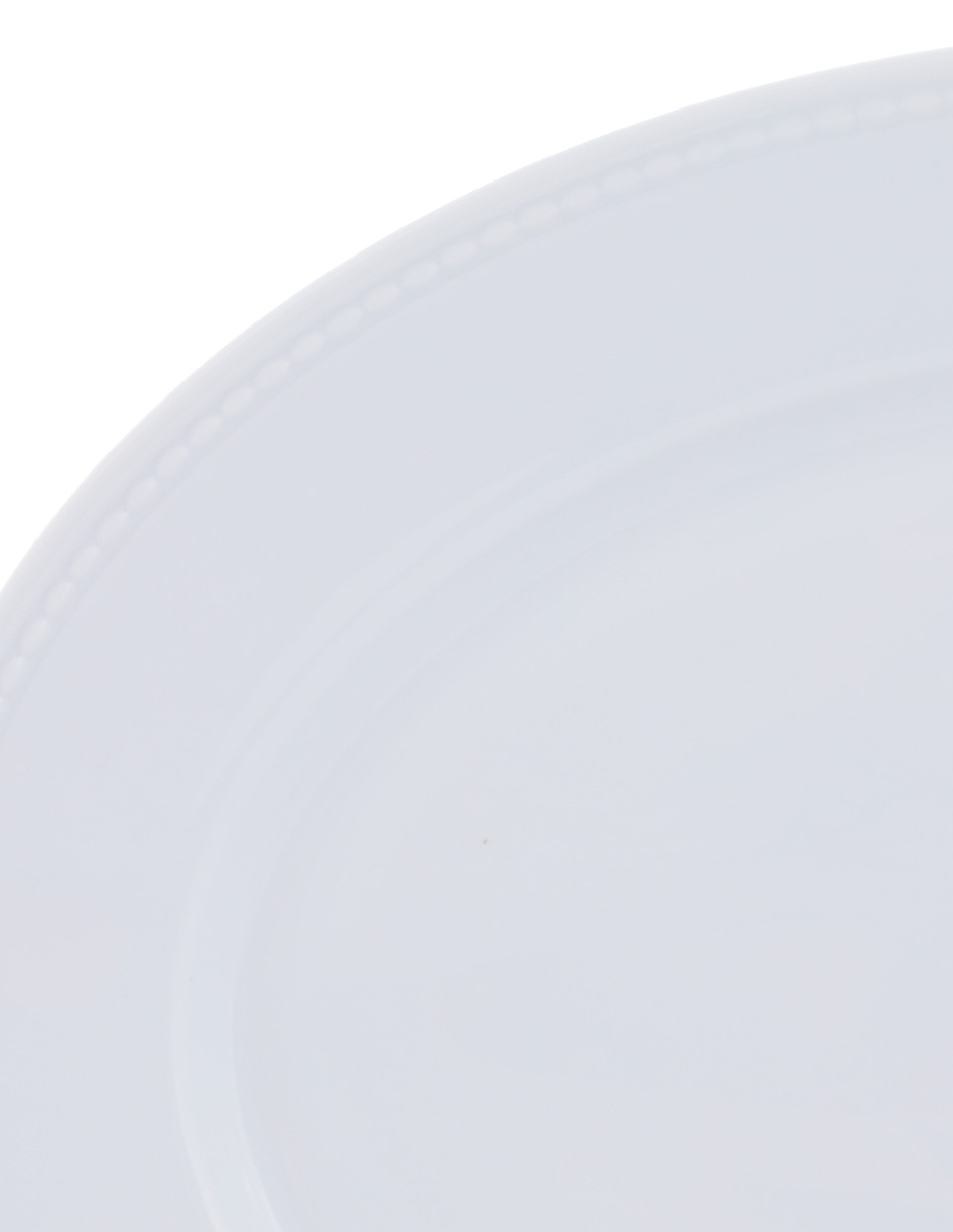Platón Perla White de porcelana 3