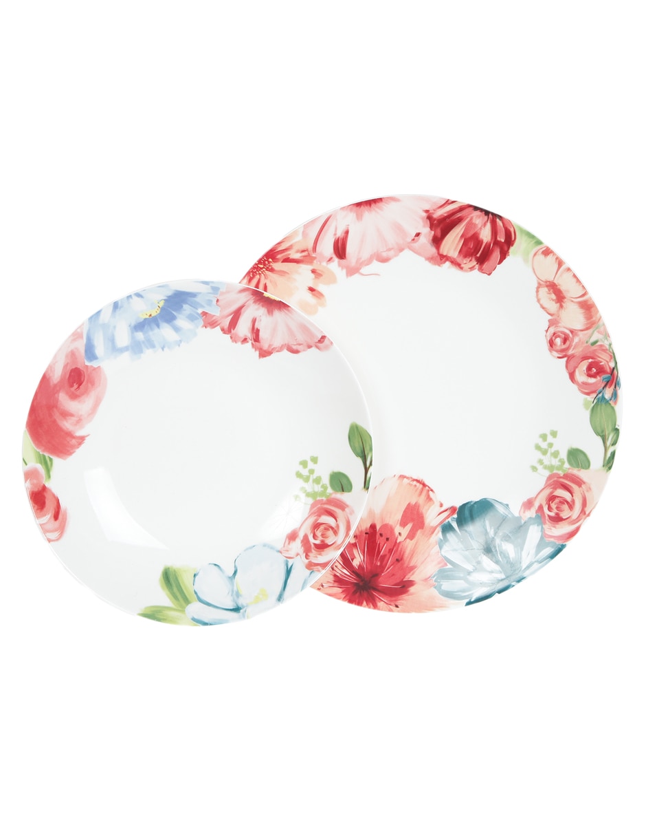 Vajilla cerrada new hapiness de porcelana para 4 personas 2