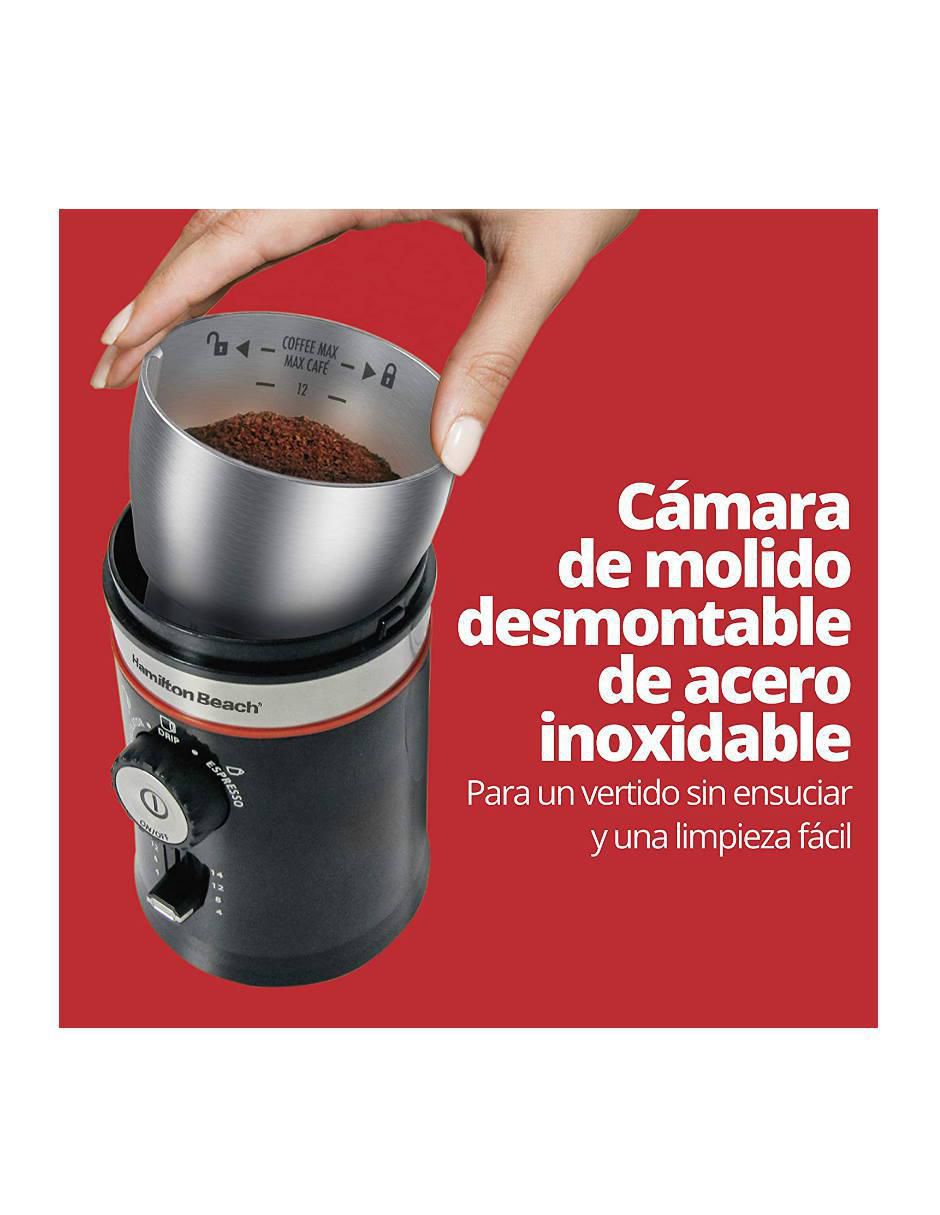 Molino para café Hamilton Beach de acero inoxidable