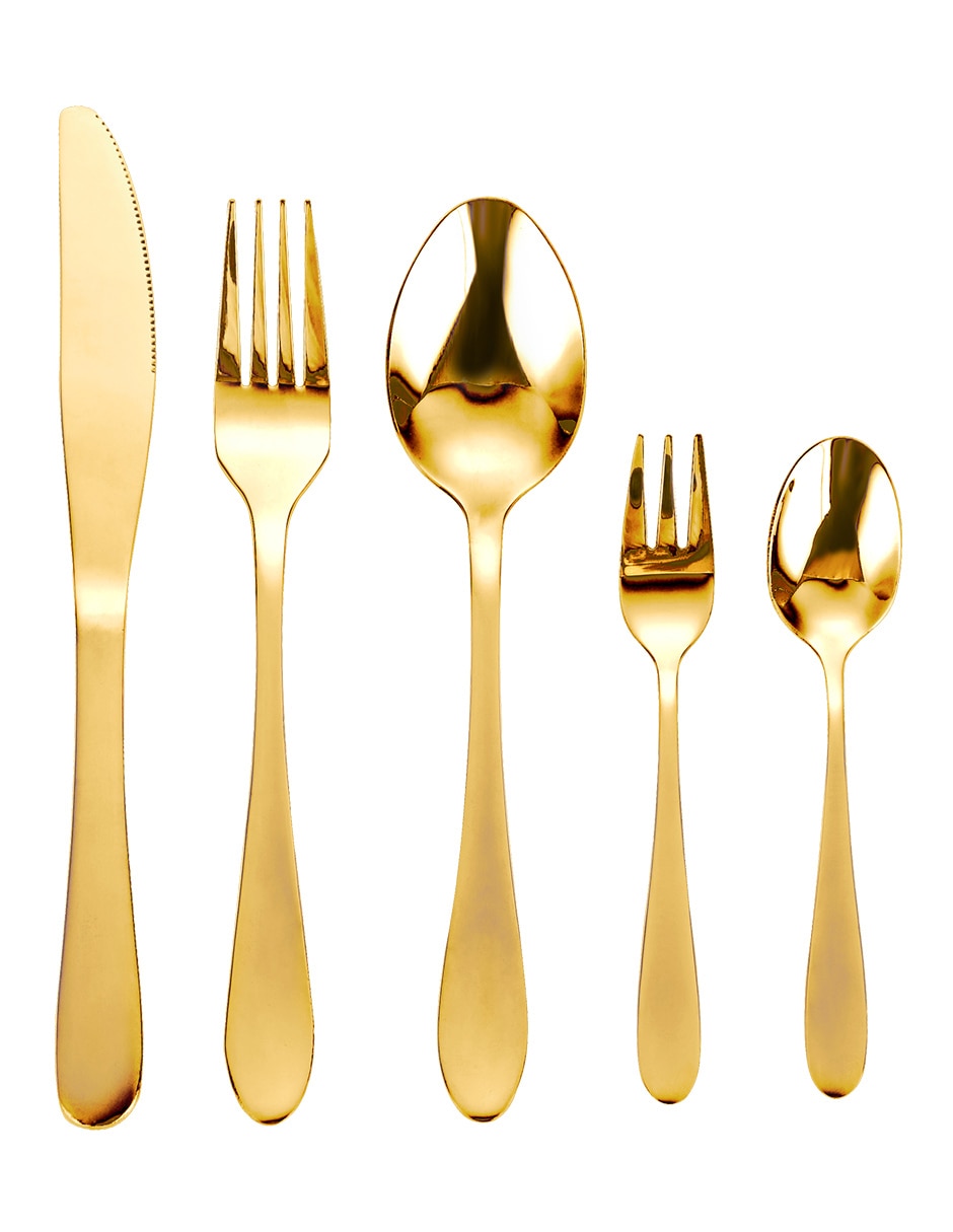 Set cubiertos gota de acero inoxidable 72 piezas