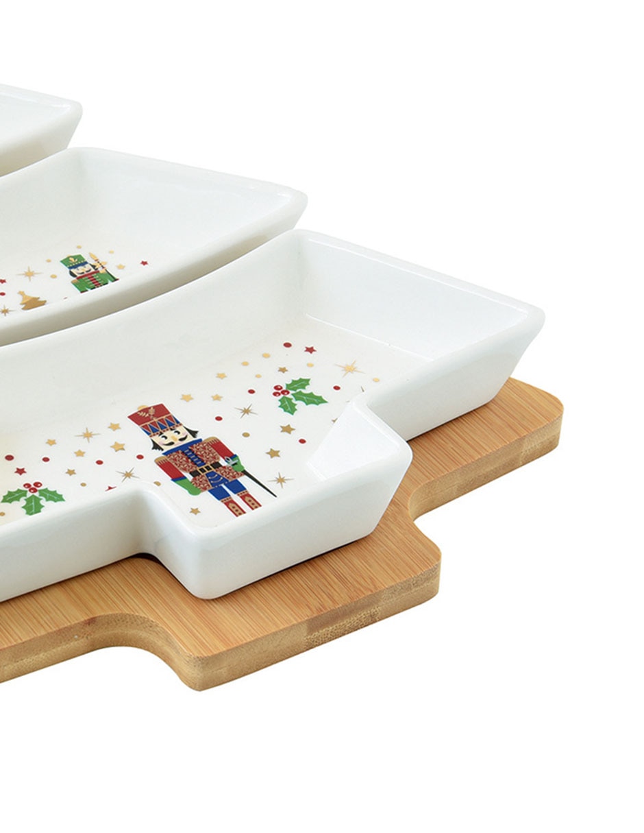 Set botanero navideño Nutcracker de porcelana 2