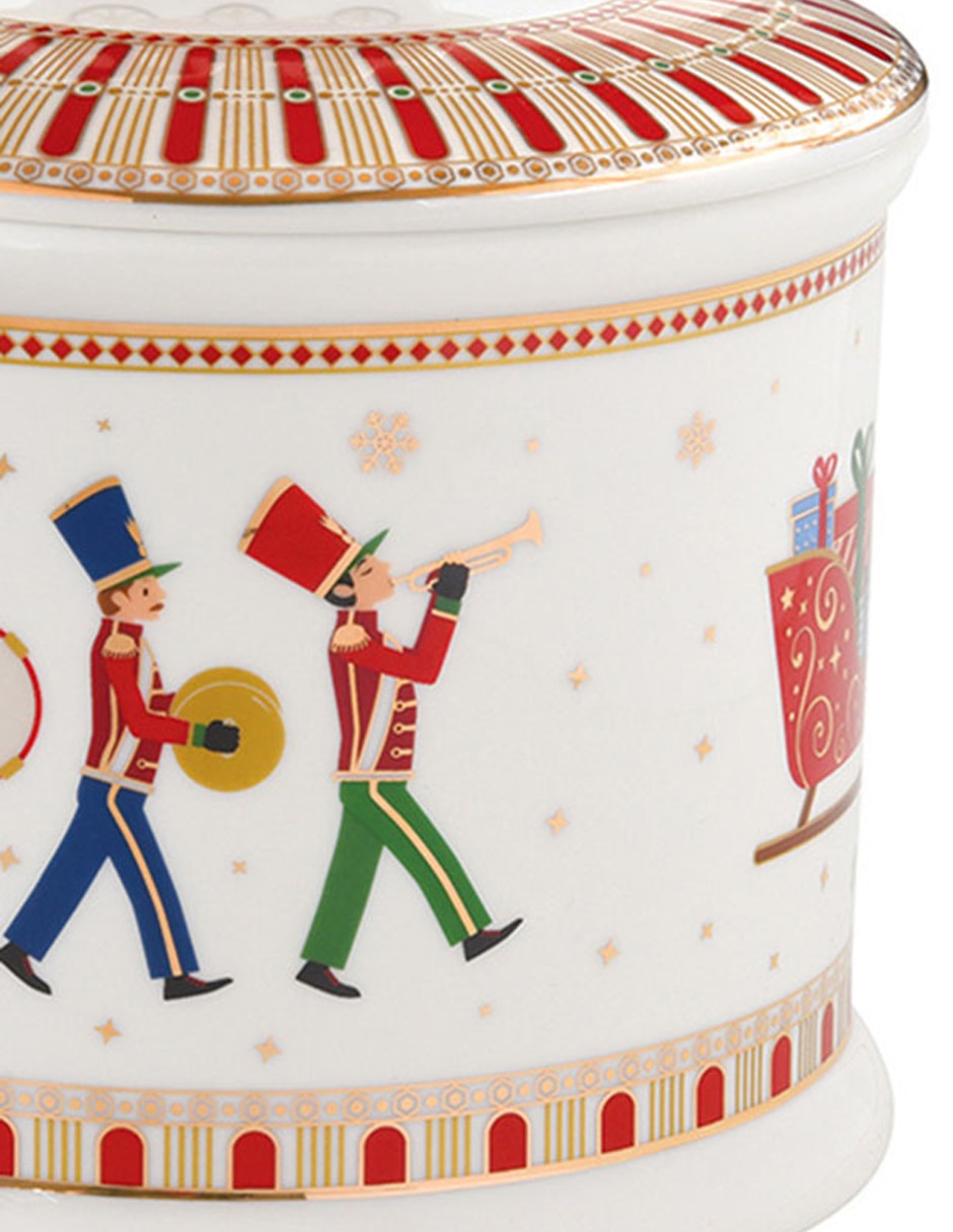 Contenedor navideño Polar Express de porcelana