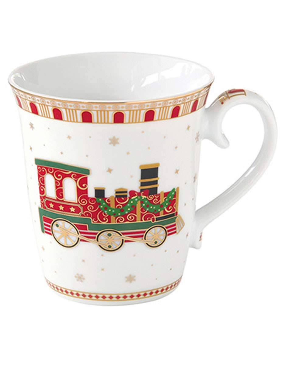 Vajilla Polar Express de porcelana para 4 personas