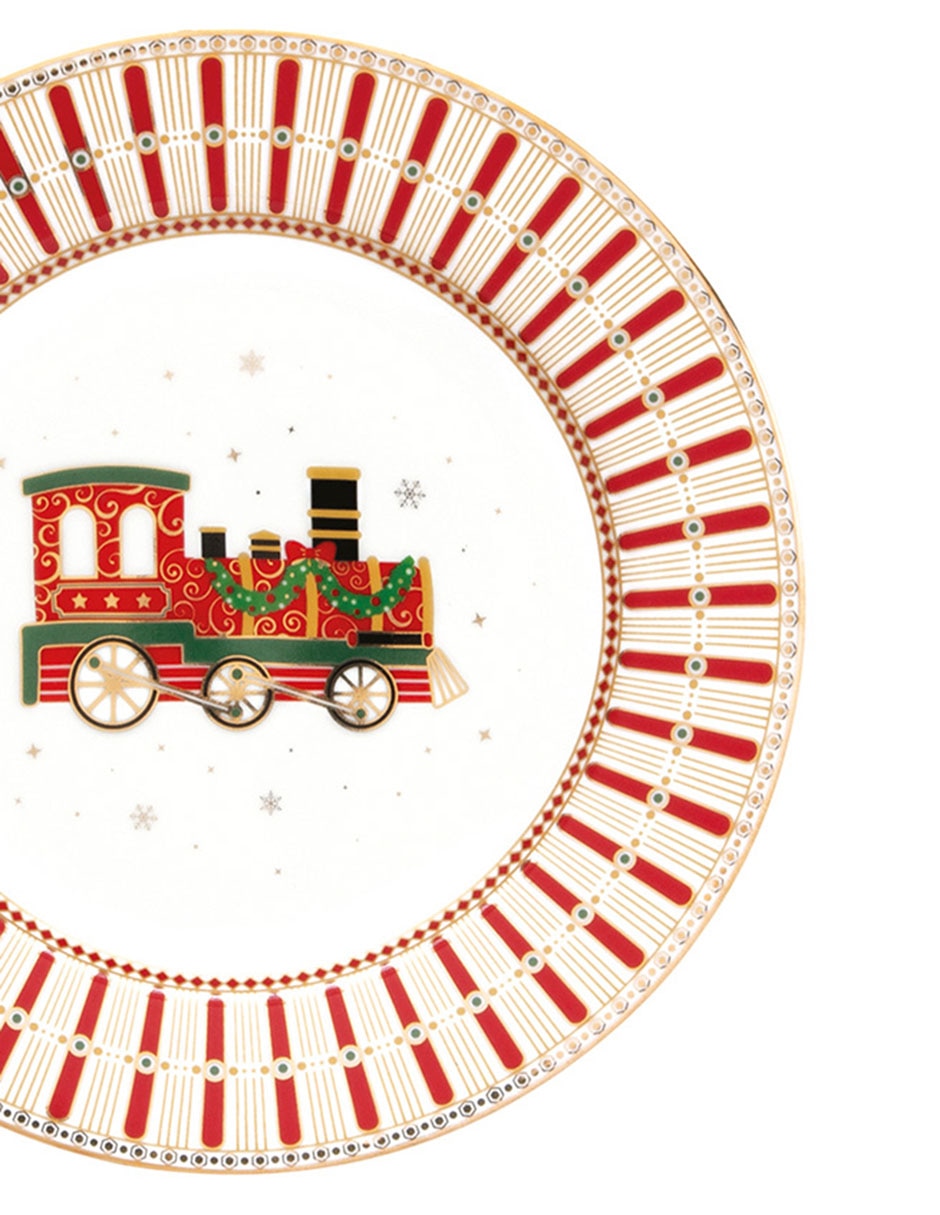 Vajilla N Narrative Polar Express de porcelana para 4 personas