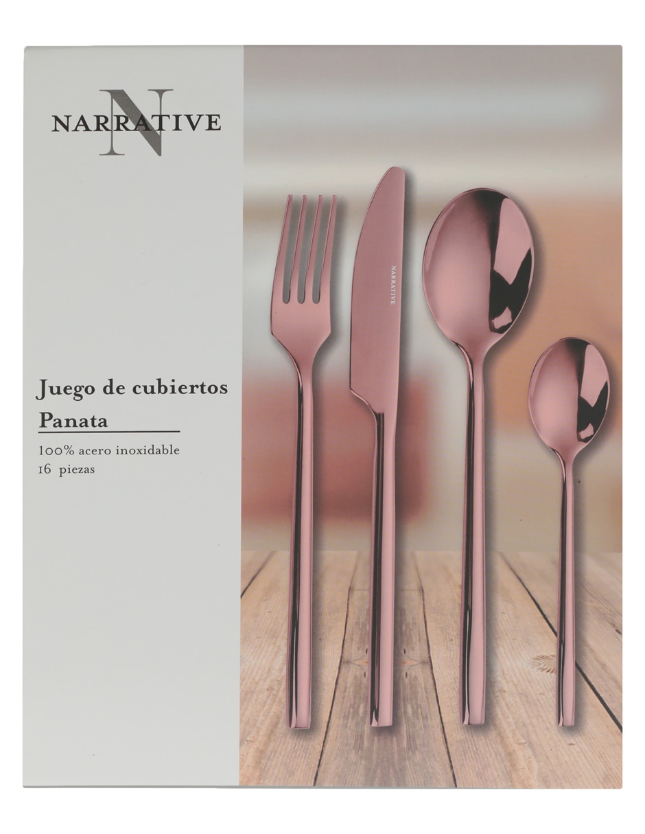 Set cubiertos Panata de acero inoxidable 16 piezas