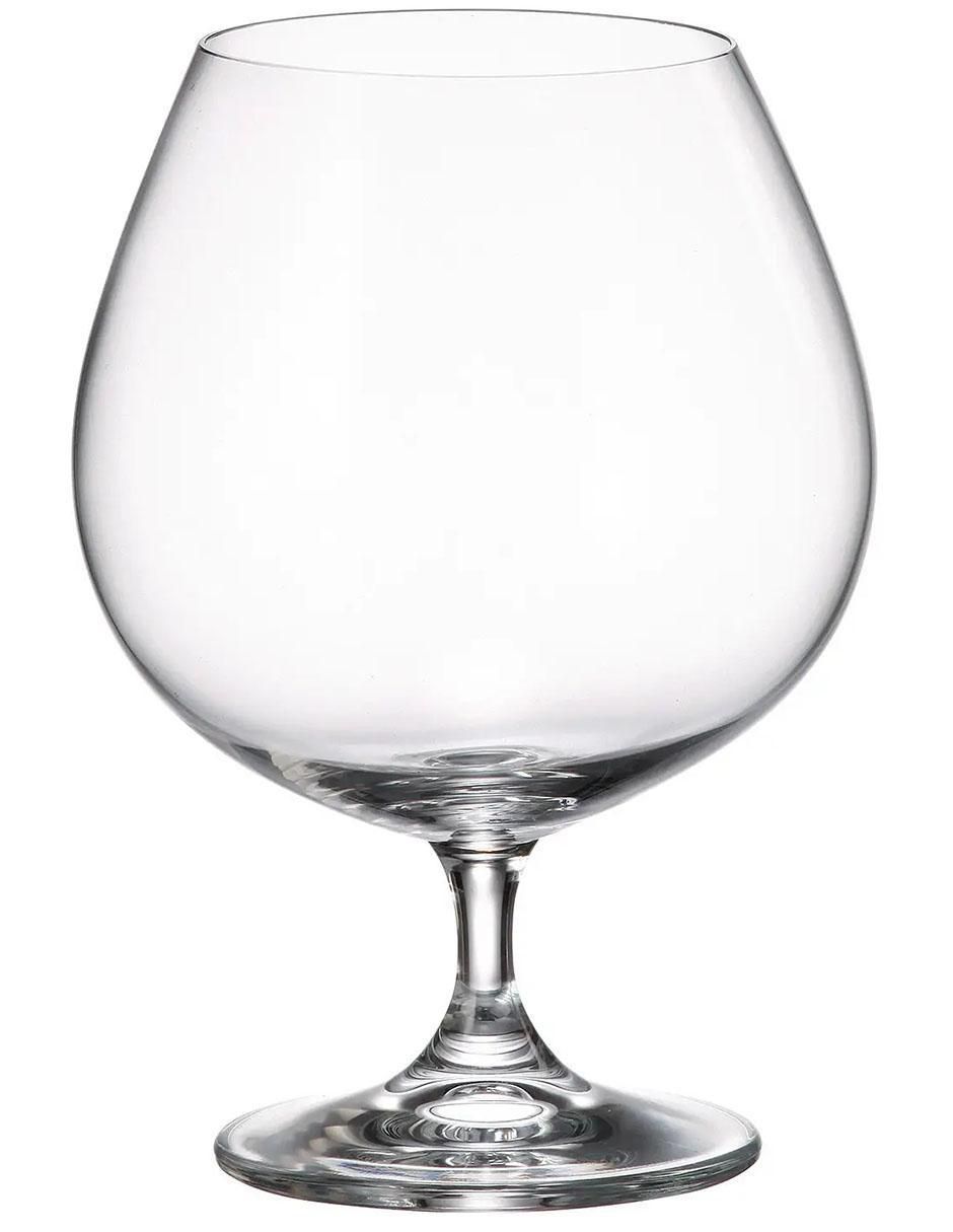 Set de copas para coñac Bohemia Colibrí de vidrio 1