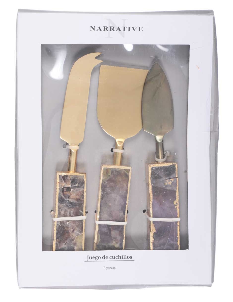 Set cubiertos para servicio Reina de acero inoxidable 3 piezas Set cubiertos para servicio Reina de acero inoxidable 3 piezas