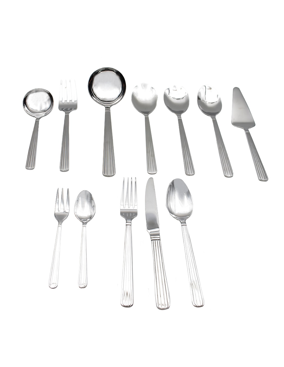 Set cubiertos de acero inoxidable 74 piezas Set cubiertos de acero inoxidable 74 piezas
