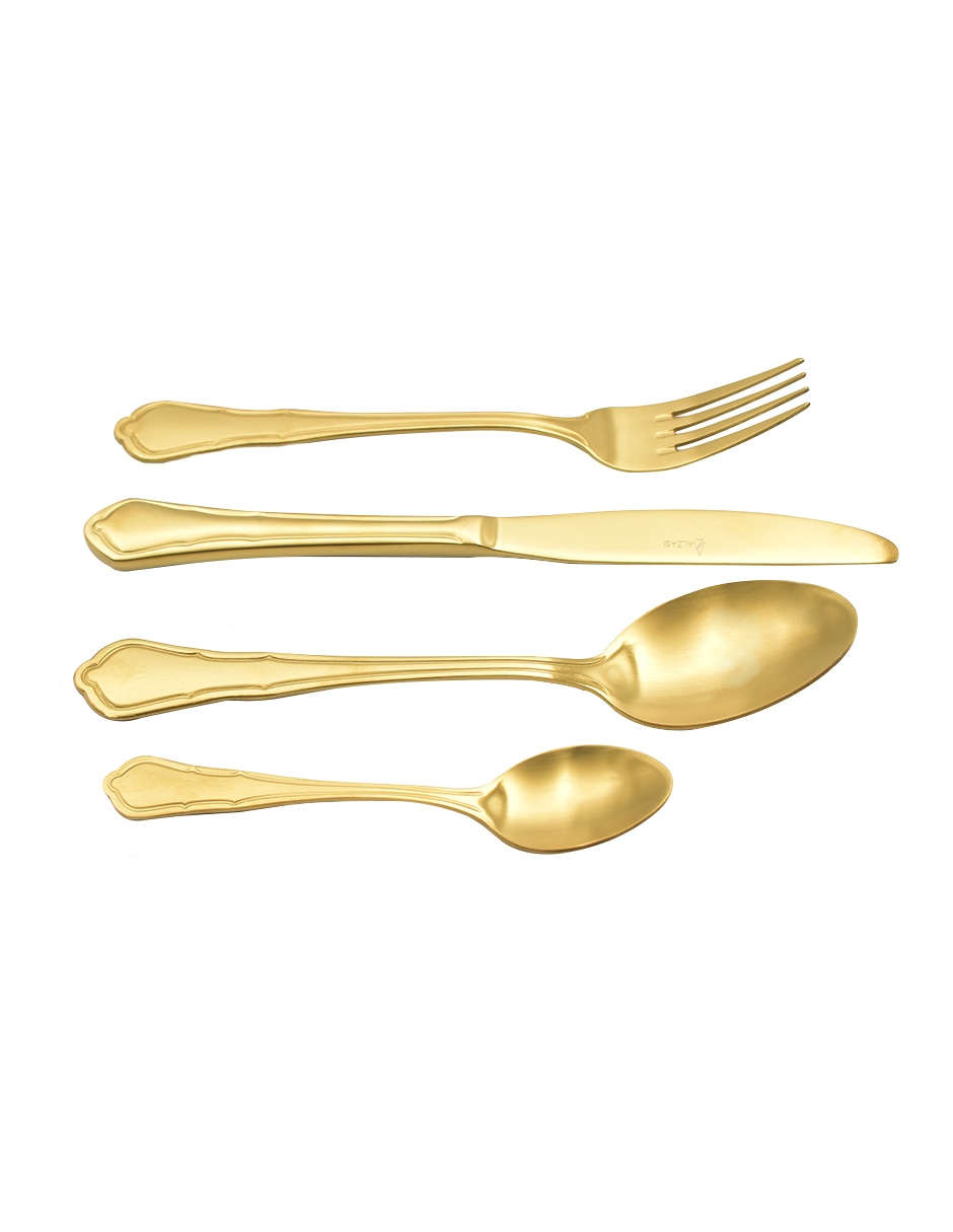 Set cubiertos Alzasi Barroco de acero inoxidable 32 piezas
