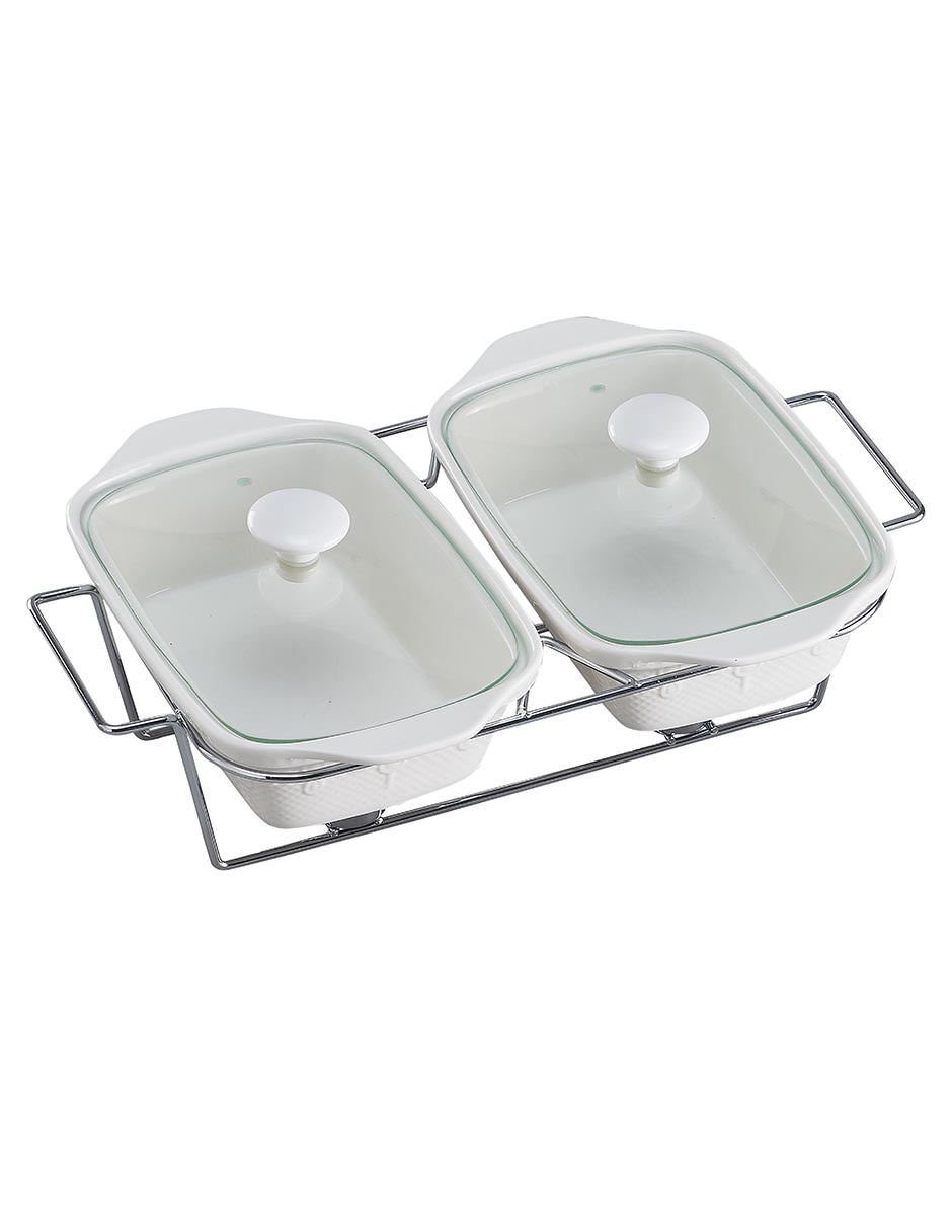 Set refractario de porcelana Twin 5