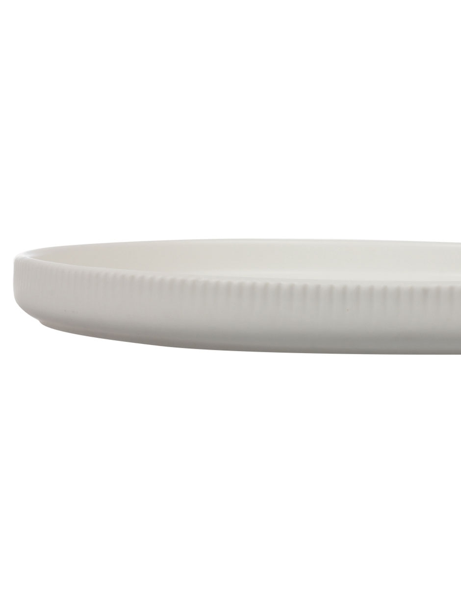 Plato ensalada Stripes de porcelana 4