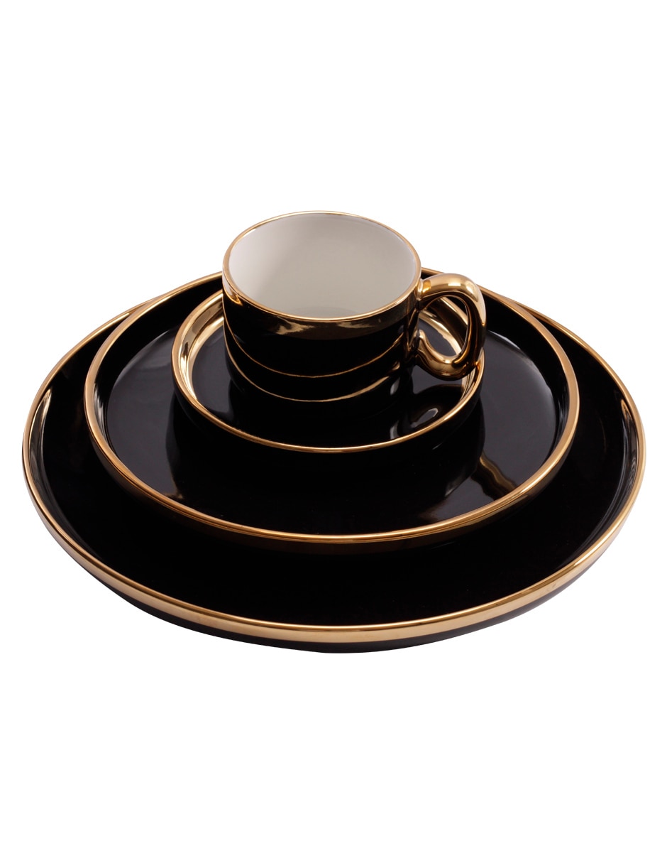 Vajilla cerrada N Narrative Columbia de porcelana para 4 personas