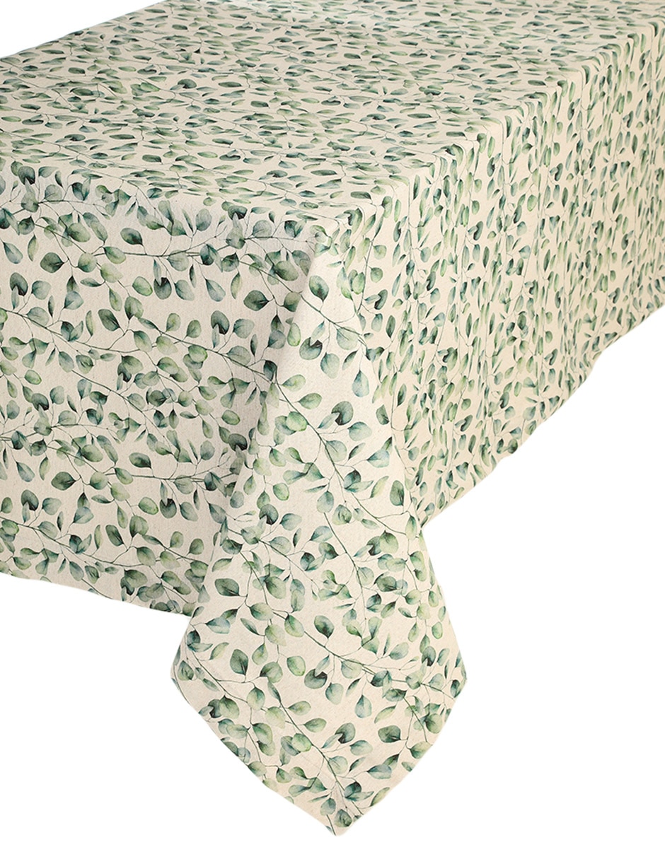Mantel rectangular de lino