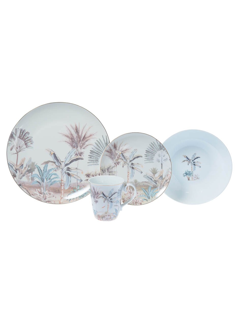 Vajilla cerrada N Narrative Nostalgic Heaven de porcelana para 4 personas