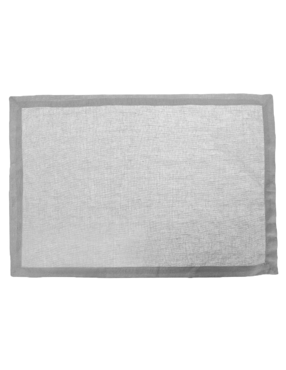 Mantel individual rectangular de lino N Narrative Rusia