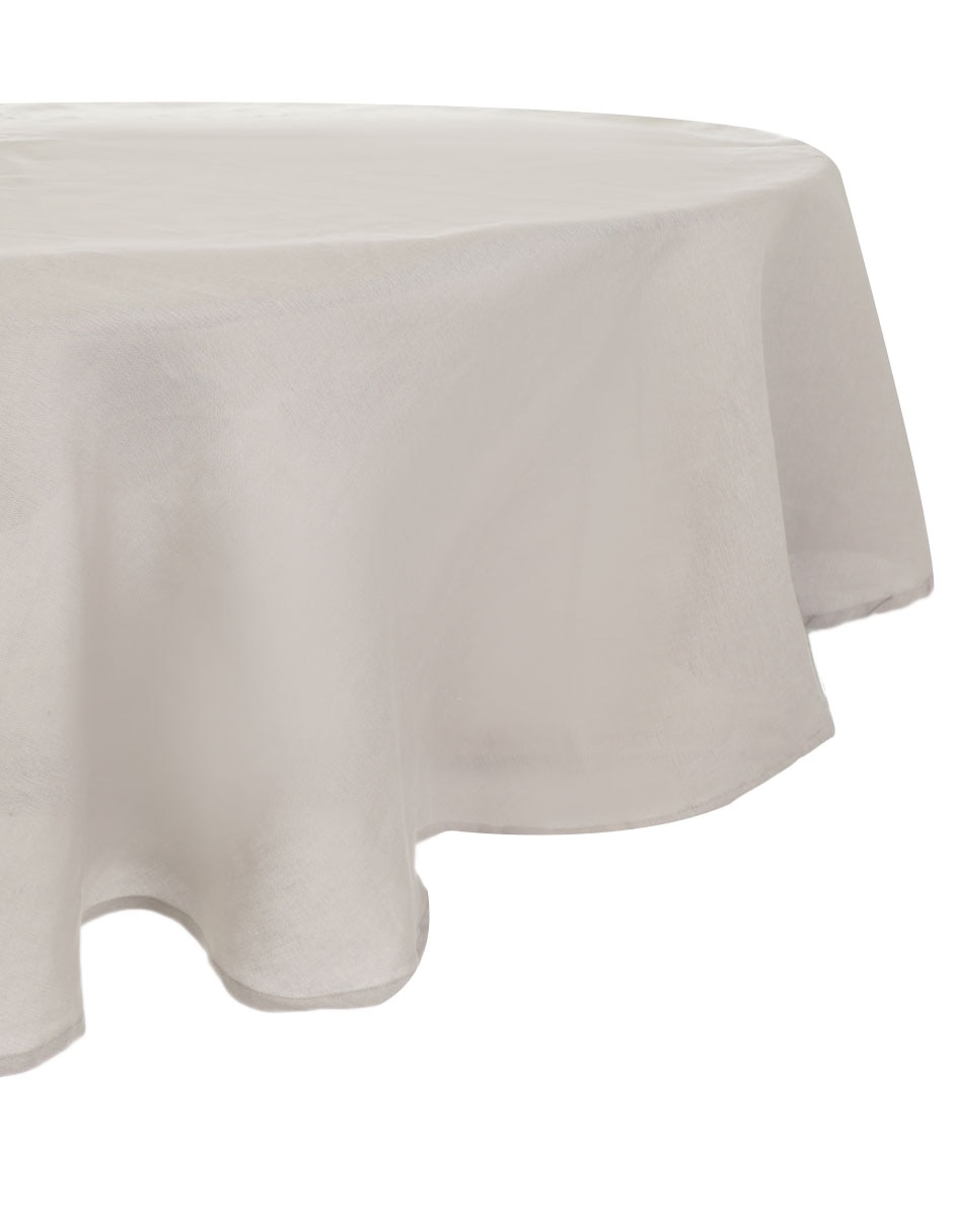 Mantel redondo de lino N Narrative
