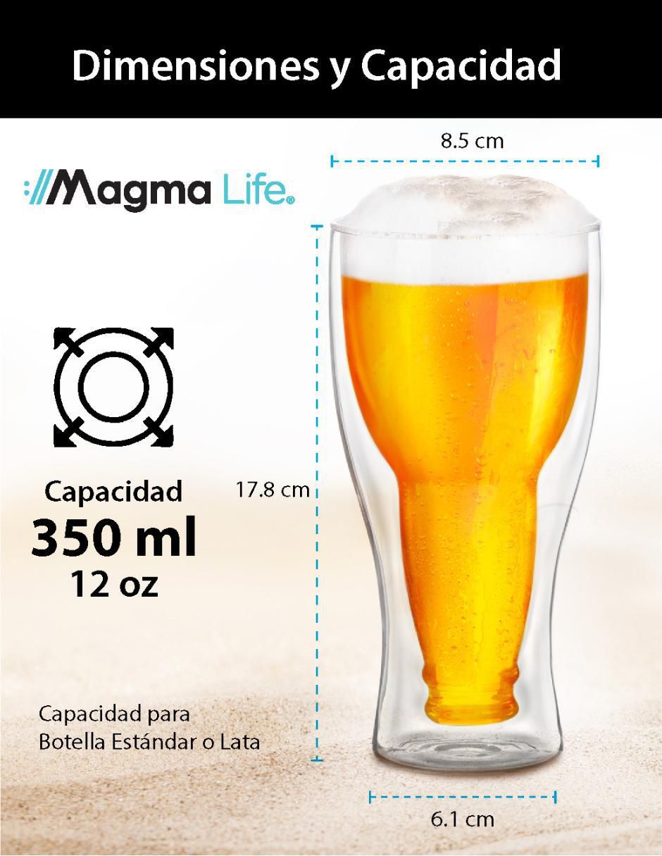 Set de vasos para agua de vidrio con 2 piezas 5