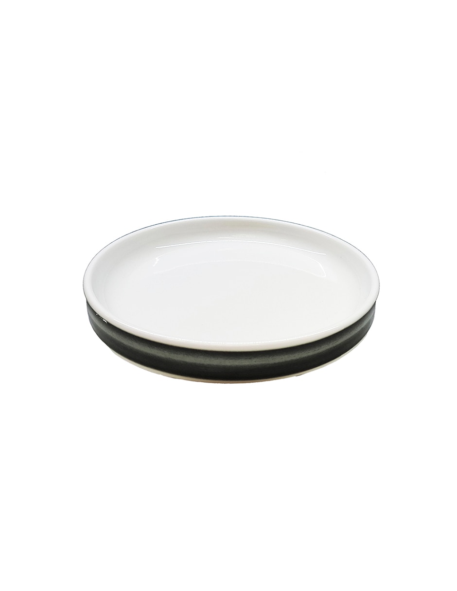 Plato pan Stax Ombre Jet de porcelana