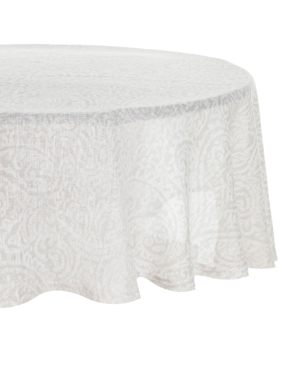 Mantel redondo de lino N Narrative Olite