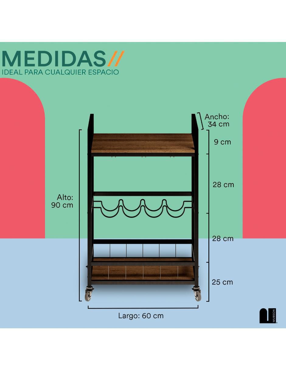 Carrito de bar mdf 7