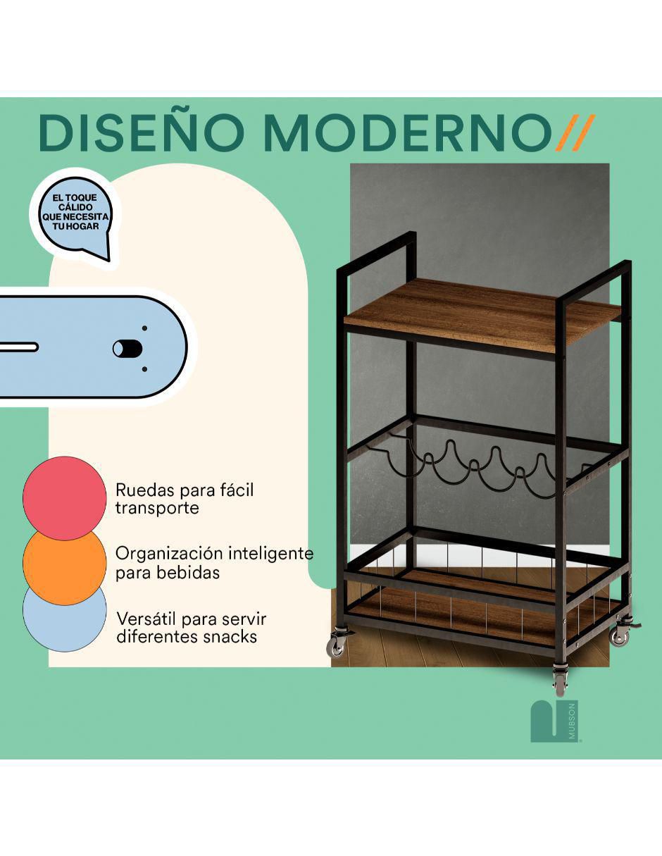 Carrito de bar mdf 4